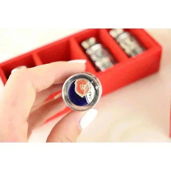 Ebeling & Ruess silver/cobalt blue salt/pepper shaker set Tableware kitchenware - Picture 5 of 7